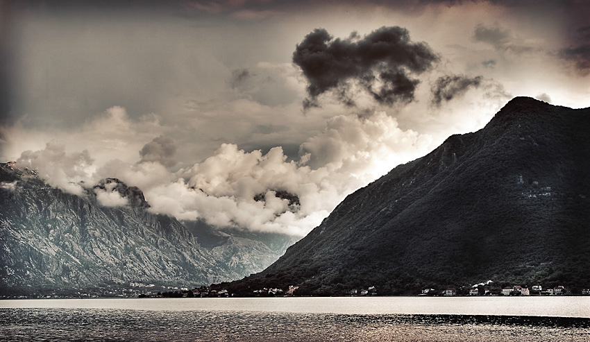 Boka Kotorska, b&w retro version